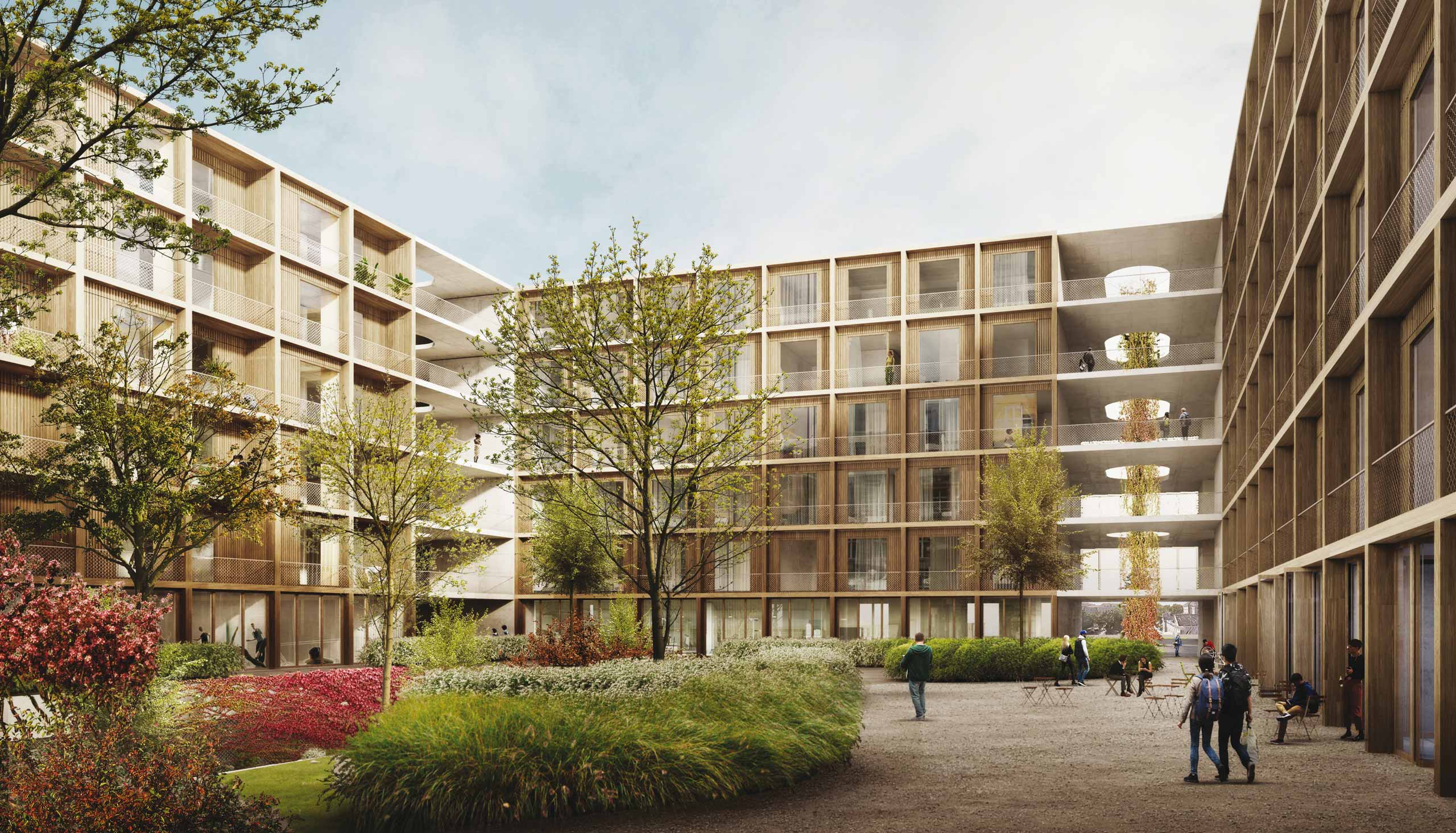 FUTURING GOE: Der neue Quartiershof als beruhigte grüne Oase