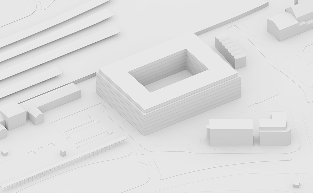 Ein urbanes Quartier am Bahnhof von Göttingen, Variante A – Stand Wettbewerb